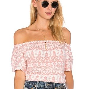 Soft Joie NWT Women's Castiel Off the Shoulder Burnt Rose Top, Size Medium